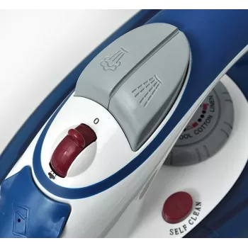 Eldom DA36 Press Steam Iron - Blue, 2200W, Ceramic Soleplate