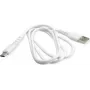 BIOND USB-A į USB-C 1m Baltas Perdirbto Plastiko Laidas - Įkrovimas ir Duomenys