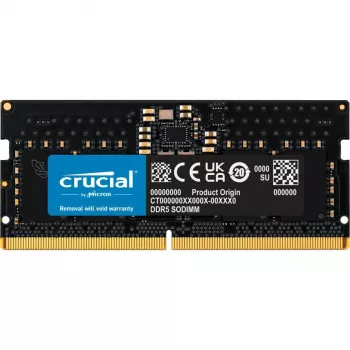 Crucial 8GB DDR5-4800 SO-DIMM 262-Pin Non-ECC Unbuffered atminties modulis