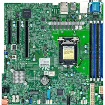 Supermicro X12STH-F-O pagrindinė plokštė - Micro-ATX - LGA 1200 - Intel C252 - DDR4 - Dvigubas 1GbE - IPMI
