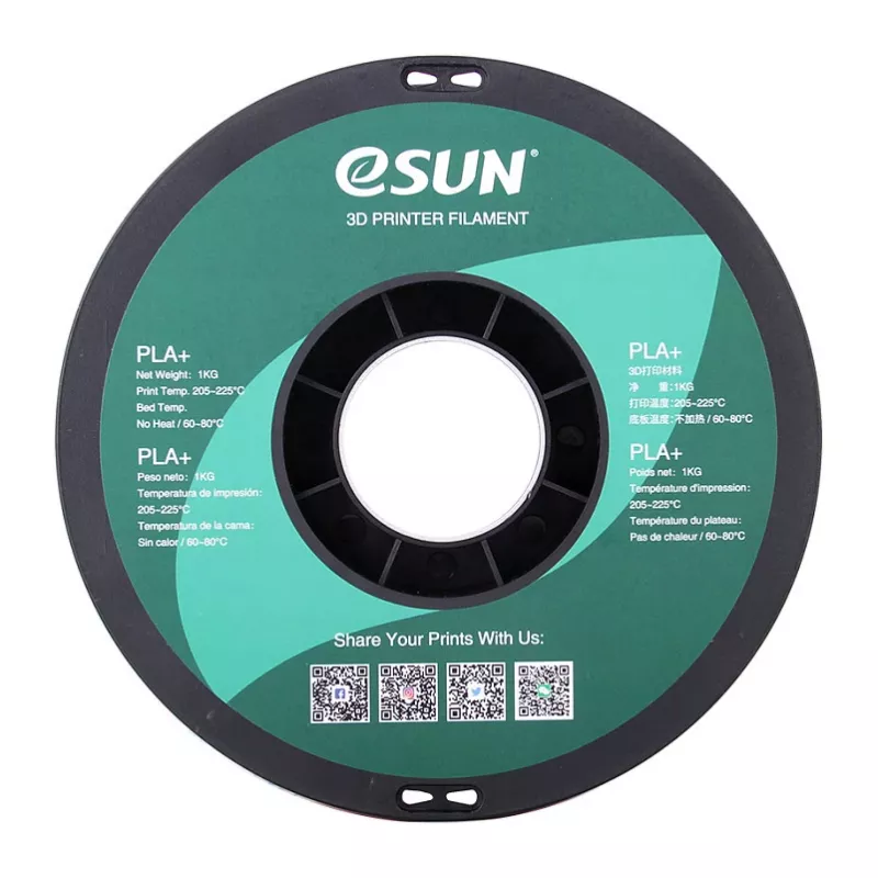 ESUN PLA+ 1.75mm Yellow 1kg 3D spausdintuvo filamentas