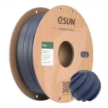 ESUN PLA+ 1.75mm Pilka 1kg 3D spausdintuvo filamentas