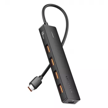 VENTION USB-C į USB 3.2 Gen 2 šakotuvas su 100W PD, 0,15 m, juodas