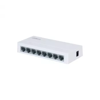 DAHUA PFS3008-8ET-L-V2 nevaldomas PoE+ jungiklis, 8x RJ45 10/100Mbps, 96W