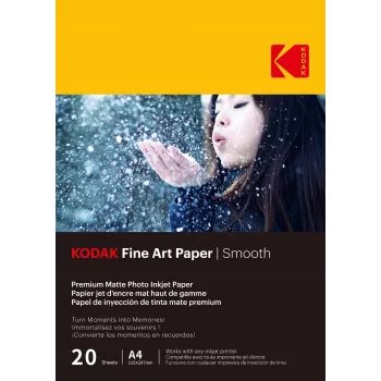 Kodak Fine Art Smooth fotopopierius A4, 230 g, 20 lapų (9891092)