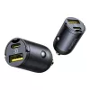 Baseus Tiny Star 30W USB-A USB-C sieninis įkroviklis juodas