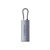 Baseus Metal Gleam 7-in-1 USB-C Hub HDMI 4K 60Hz 3x USB 3.0 USB-C PD SD microSD Grey