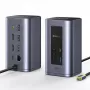 Baseus Air Spacemate 12-in-1 USB-C Hub, 2x HDMI 4K@60Hz, 2x USB-C 10Gbps, 2x USB-A 5Gbps, 2x USB-A 480Mbps, RJ45, SD/microSD, USB-C PD, Pilka