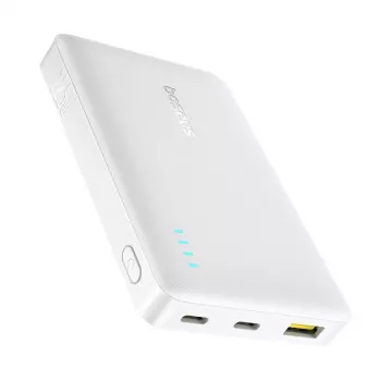Baseus EnerFill FP21 10000 mAh 22.5W USB-A USB-C Power Bank White