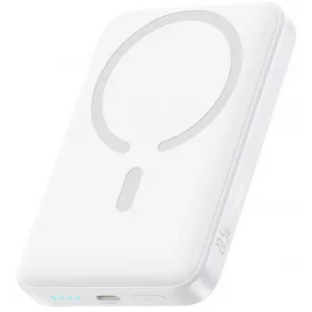 Baseus EnerFill FM11 Ultra-Mini 10000 mAh 22.5W MagSafe suderinama Power Bank balta