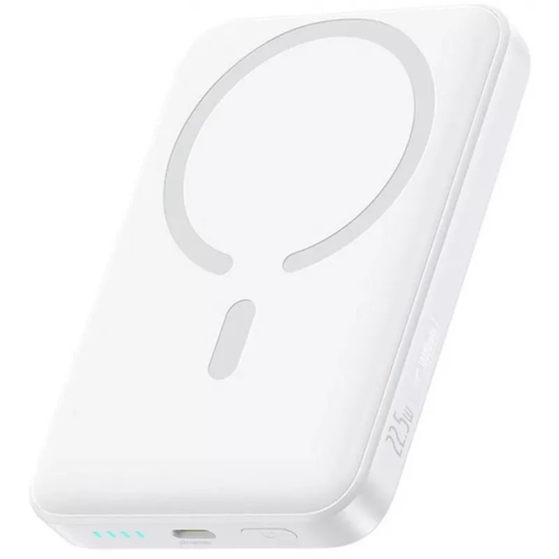 Baseus EnerFill FM11 Ultra-Mini 10000 mAh 22.5W MagSafe suderinama Power Bank balta