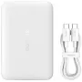 Baseus EnerFill FM11 Ultra-Mini 10000 mAh 22.5W MagSafe suderinama Power Bank balta
