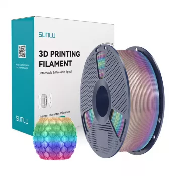 SUNLU PLA Transparent Rainbow 1.75mm 1kg 3D spausdinimo filamentas