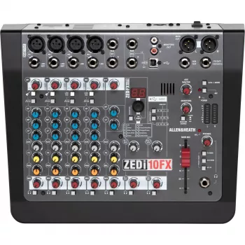 Allen & Heath ZEDi-10FX 10 kanalų maišytuvas su USB garso sąsaja ir FX