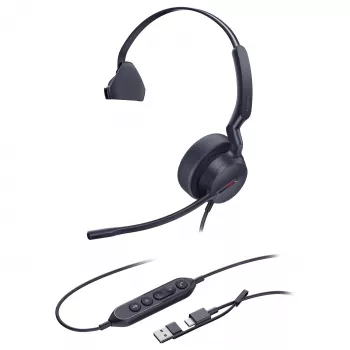 Yealink Headset UH 44 Mono USB-C/A