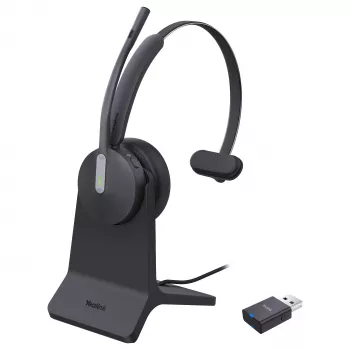 Yealink WH64 Hybrid Mono DECT/Bluetooth ausinės su įkrovimo stovu
