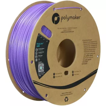 Polymaker PolyLite ABS 3D spausdintuvo kaitinamoji medžiaga, 1.75 mm, 1 kg, Galaxy Purple