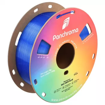 Polymaker Panchroma PLA Silk 3D spausdintuvo kaitinamoji medžiaga, 1,75 mm, 1 kg, tamsiai mėlyna