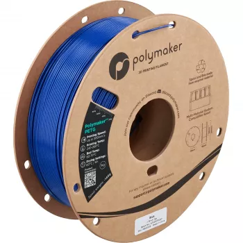Polymaker PETG 3D spausdintuvo kaitinamoji medžiaga, 1,75 mm, 1 kg, mėlyna (PB05006)