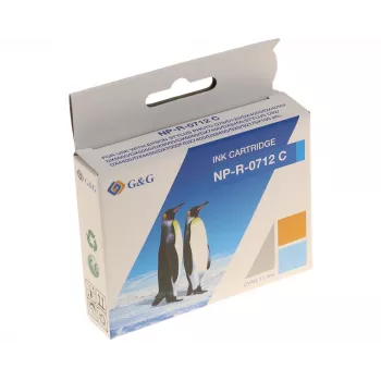 G&G Ninestar suderinama rašalo kasetė, skirta Epson T0712/C13T07124012, žydra