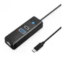 ORICO PW3UR25-C3 USB-C Hub 3-Port USB-A 3.0 USB-C 3.0 2.5G Ethernet 0.15m Juoda