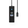 ORICO PW3UR25-C3 USB-C Hub 3-Port su 2.5G Ethernet, 1x USB-A 3.0, 1x USB-C 3.0, 1,8 m laidas, juoda