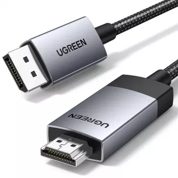 Ugreen DP119 DisplayPort į HDMI adapterio laidas 4K 60Hz 1m Pilka