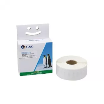 G&G Suderami etikečių ritinėliai 19mm x 51mm Balti tiesioginio terminio spausdinimo popierius Nuolatiniai klijai Adresų etiketės 500 etikečių ritinyje Pakeičia DYMO 11355 S0722550 BM-D-G-11355