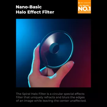 K&F Concept Nano-B Halo Spiral Swirl Blur filtras 58mm