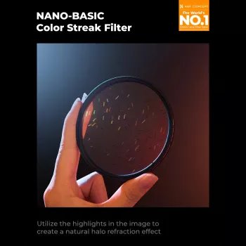 K&F Concept Nano-B MRC Starlight Glare Rainbow Flare Filter 82mm