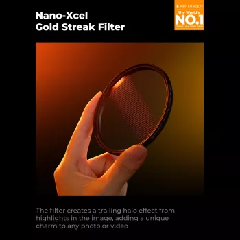 K&F Concept Nano-X Gold Streak Anamorphic Filter 67mm