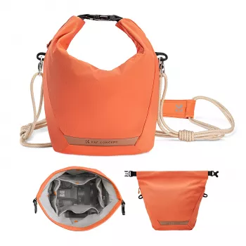 K&F Concept Crossbody Sling Bag 5L Orange, skirta fotoaparatui ir telefonui