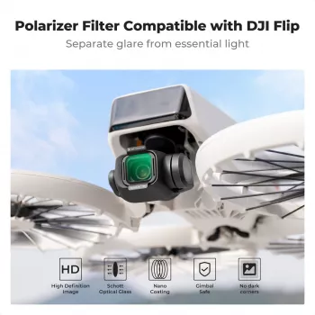 K&F Concept Nano-X 8K Ultra HD apskritas poliarizacinis filtras, skirtas DJI Flip dronui (KF01.3080)