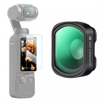 KF makro objektyvo filtras 10x magnetinis 2-in-1 ekrano apsauga, skirtas DJI Osmo Pocket 3 / 4