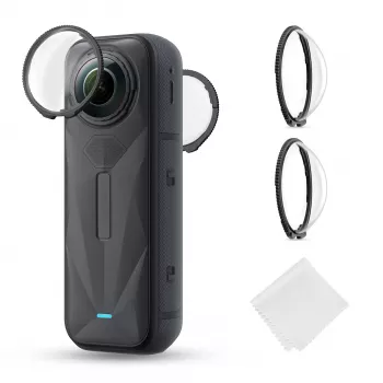 K&F Concept 2 vnt. grūdinto stiklo objektyvo apsauga, skirta Insta360 X5 KF31.185