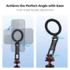 KF Magnetic MagSafe Phone Mount su 1/4 colio sriegiu ir Cold Shoe - Juoda (KF31.196)