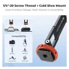 KF Magnetic MagSafe Phone Mount su 1/4 colio sriegiu ir Cold Shoe - Juoda (KF31.196)