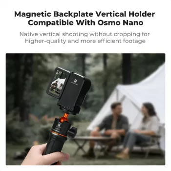KF Concept KF12.0050 magnetinis vertikalaus tvirtinimo adapteris su 1/4 colio sriegiu, skirtas DJI Osmo Nano / Xtra Atto