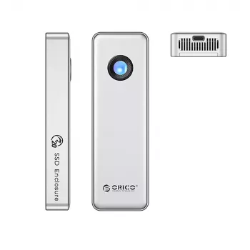 ORICO OUM2-G20 M.2 NVMe USB-C 3.2 20Gb/s korpusas - sidabrinis