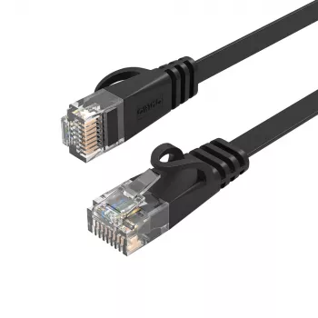 ORICO PUG-C7B CAT7 Ethernet kabelis 20m plokščias juodas 10Gbps RJ45 LAN tinklo jungiamasis kabelis