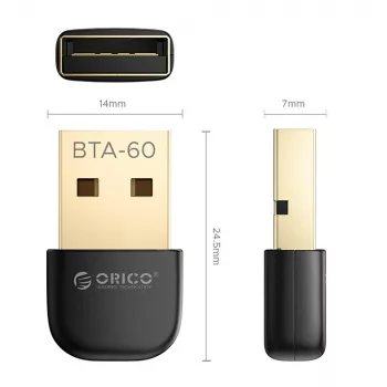 ORICO BTA-60 Bluetooth 6.0 USB adapteris, juodas