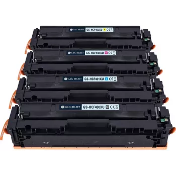 G&G Select XL Toner Replacement HP 201X / Canon 045H 4-Pack (Juoda, Žydra, Purpurinė, Geltona)
