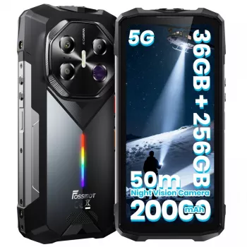 FOSSIBOT F113 išmanusis telefonas 6.52 colio HD+ 4GB RAM 64GB pilka