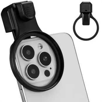 K&F Concept Smartphone laikiklis su segtuku 58 mm filtrams ir objektyvams - juoda