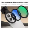 K&F Concept Smartphone laikiklis su segtuku 58 mm filtrams ir objektyvams - juoda