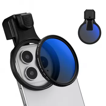 KF apskritas poliarizacinis CPL filtras 58mm užsegamas ant išmaniojo telefono KF15.0024