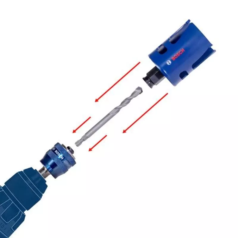 Bosch 2608902035 Power Change Plus skylinių pjūklų adapterio kotas 11 mm šešiakampis 1 vnt.