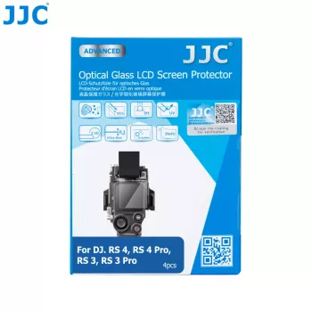 JJC 4x Tempered Glass Screen Protector, skirtas DJI RS 3 / RS 3 Pro / RS 4 / RS 4 Pro gimbal LCD