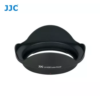 JJC objektyvo gaubtas, skirtas Canon EW-83E – žiedlapio formos, bajonetinis tvirtinimas, juodas
