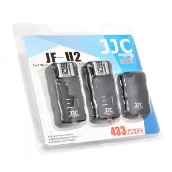 JJC JF-U2 belaidžio blykstės trigerio rinkinys su 2 imtuvais